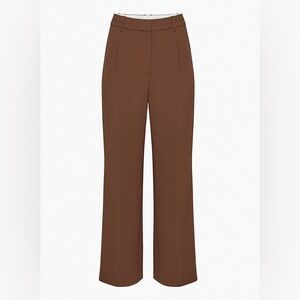 Aritzia Wilfred The Effortless Pant in Cognac (Size 6)